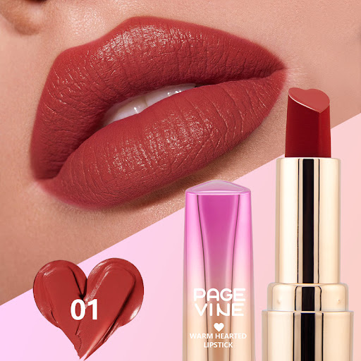 Title 2, Six-color Heart-shaped Matte Lipstick Easy To C...