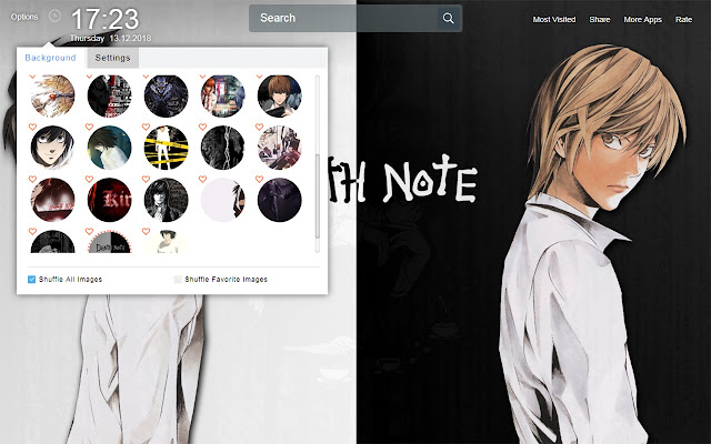 Death Note Wallpapers Theme New Tab