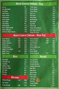 Tannu Dhaba menu 1