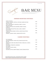 Sangria menu 1