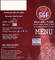 SGF - Spice Grill Flame menu 2