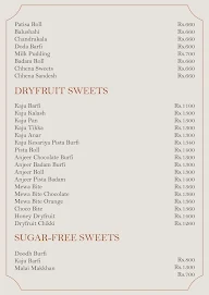 Moti Mahal Sweets menu 2