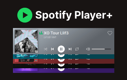 Spotify Player+ Preview image 0