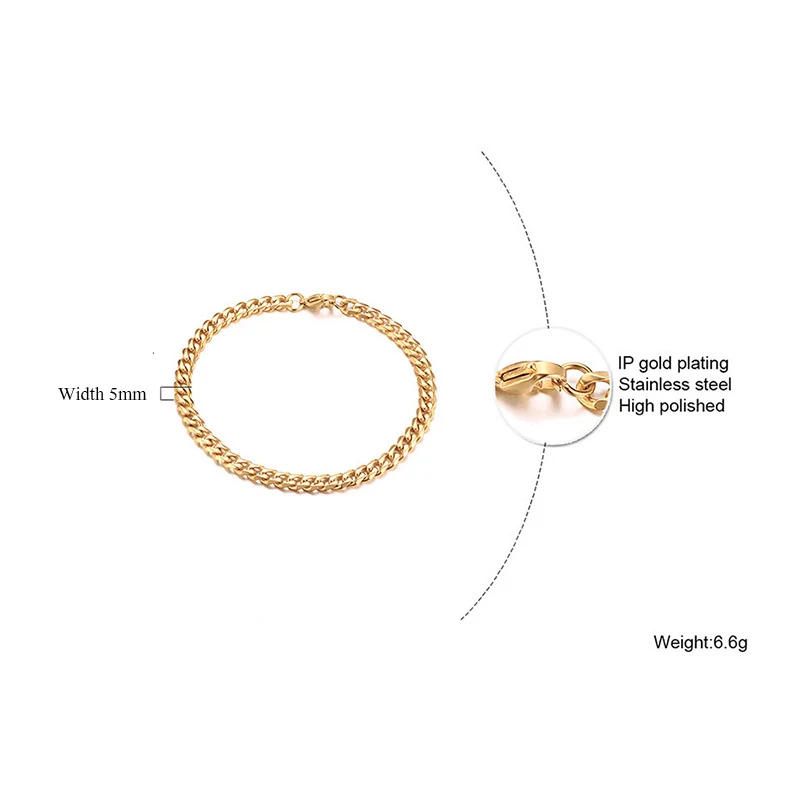 Title 4, Bracelet homme Edging 5mm en acier titane. Un b...