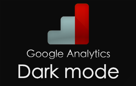 Analytics dark mode chrome extension