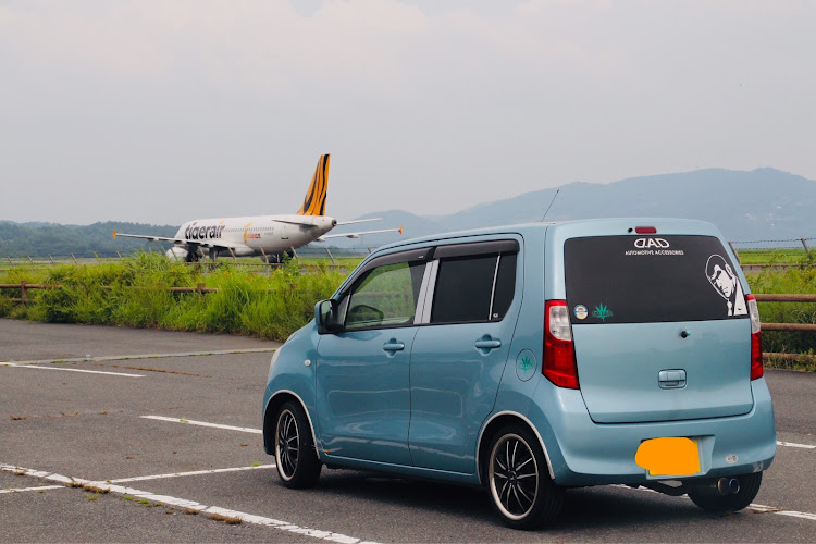 ワゴンRの岡山空港・コラボ・飛行機・ラーメン・Club P&Rに関するカスタム事例の投稿画像1枚目