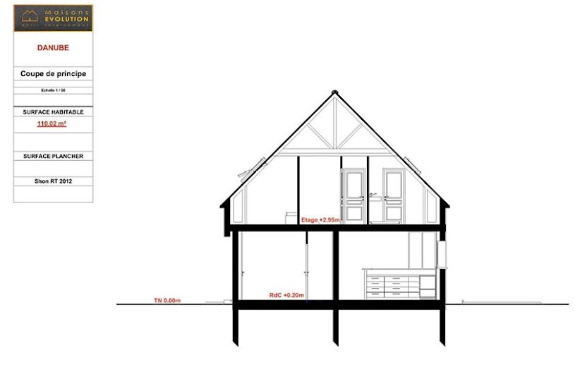  Vente Terrain + Maison - Terrain : 407m² - Maison : 110m² à Saint-Fargeau-Ponthierry (77310) 