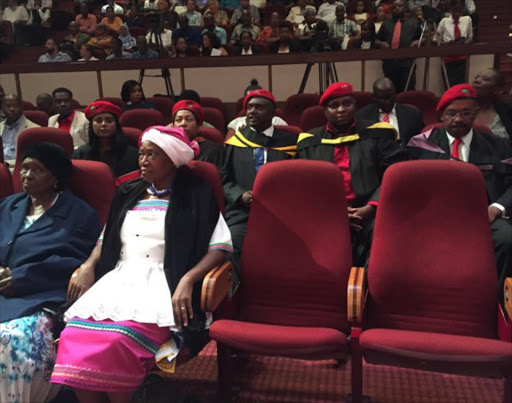 Julius Malema's family and EFF leadership attend his graduation ceremony at Unisa in Pretoria.