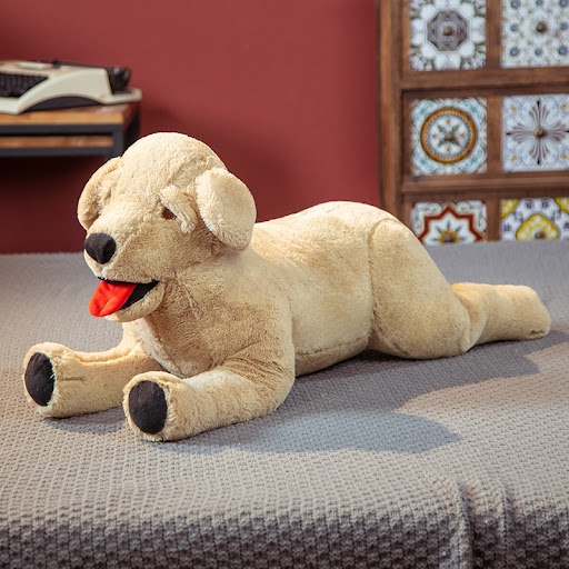 Title 2, Plush Toy Dog Doll Big And Small Yellow Dog Sof...