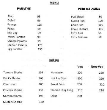 Naturesip Juice Bar menu 