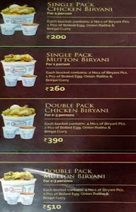 Bucket Biryani menu 1