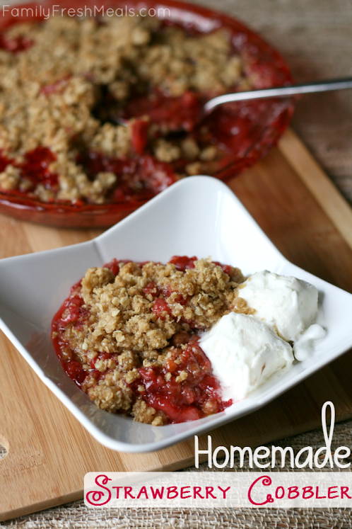 Click Here for Recipe: Homemade Strawberry Cobbler