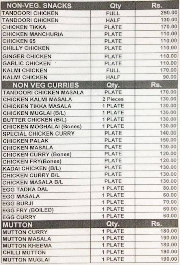 Dhaba City Punjab menu 