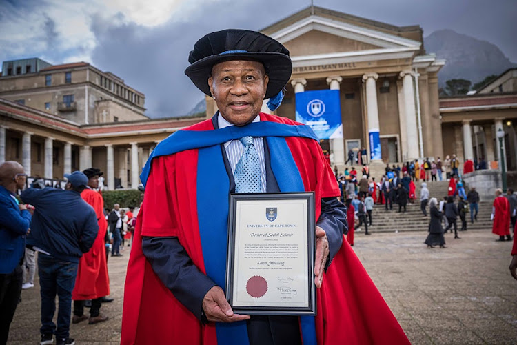 Kaizer Motaung has received an honorary doctorate from the University of Cape Town.