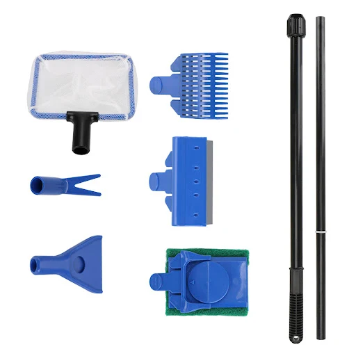 Adjustable 5 in 1 Aquarium Cleaning Tools Aquarium Cleaner Aquarium Tank Clean Set
