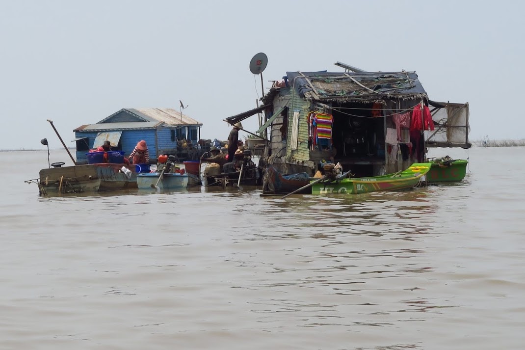 floating village on Tonle Sap lake