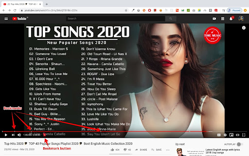 YouTube Bookmarker