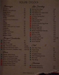 The Kav's menu 1