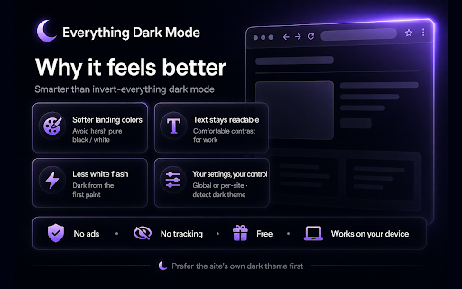 Everything Dark Mode - Night Mode for Sites screenshot 2