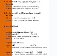 Bawarchi Biryani menu 1