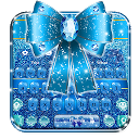 تنزيل Blue Glitter Bow Knot Keyboard Theme🎀 التثبيت أحدث APK تنزيل