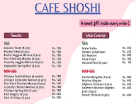 Cafe Shoshi menu 2