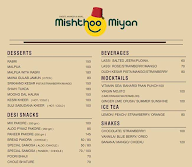 Mishthoo Miyan menu 1