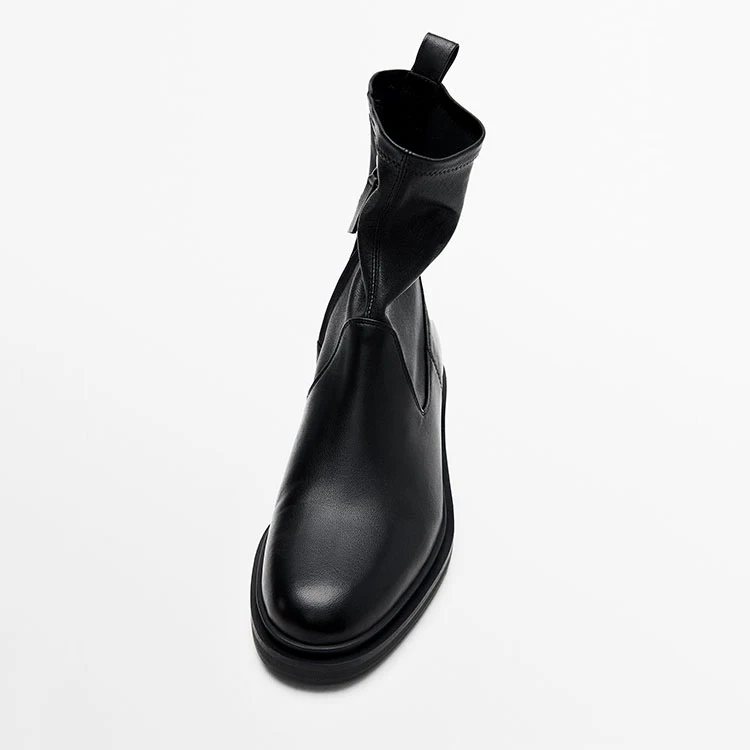 Title 4, Damen Lammfell Stiefeletten mit Plateau Blockab...