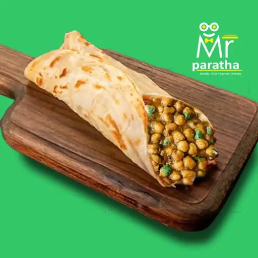 Spicy Chana Paratha Roll