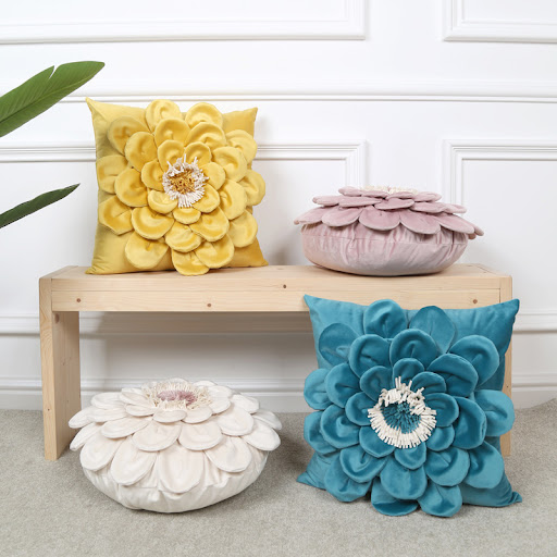 Title 5, Flower Three-dimensional Embroidered Flannel Pi...
