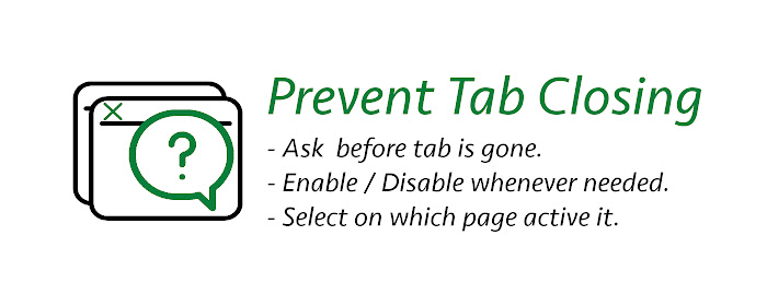 Prevent Tab Closing marquee promo image