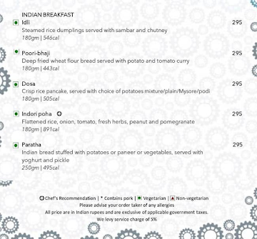 ZING - World of Flavours menu 