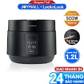 Nồi Cơm Điện Locknlock Compact Rice Cooker 1.2L Ejr346Blk - Hàng Chính Hãng Có 5 Chế Độ Nấu, Dây Điện Tháo Rời - Joymall