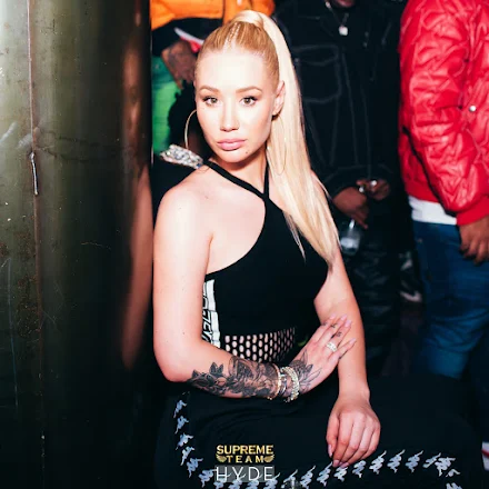 iggy azaela at hyde night club in los angeles with supreme team la