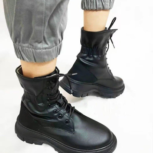 Title 7, Womens Winter Round Toe Mid-tube Solid Color V...