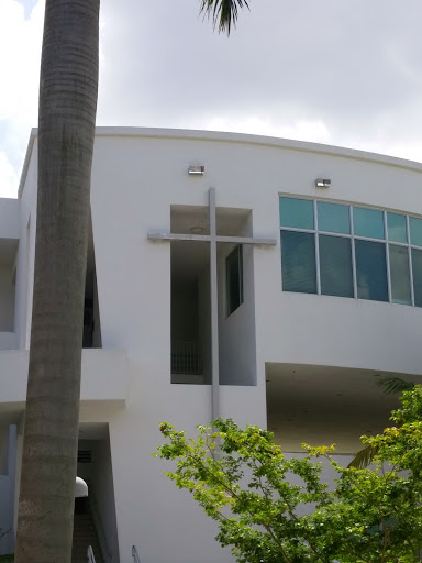 Gigantic Cross on Library