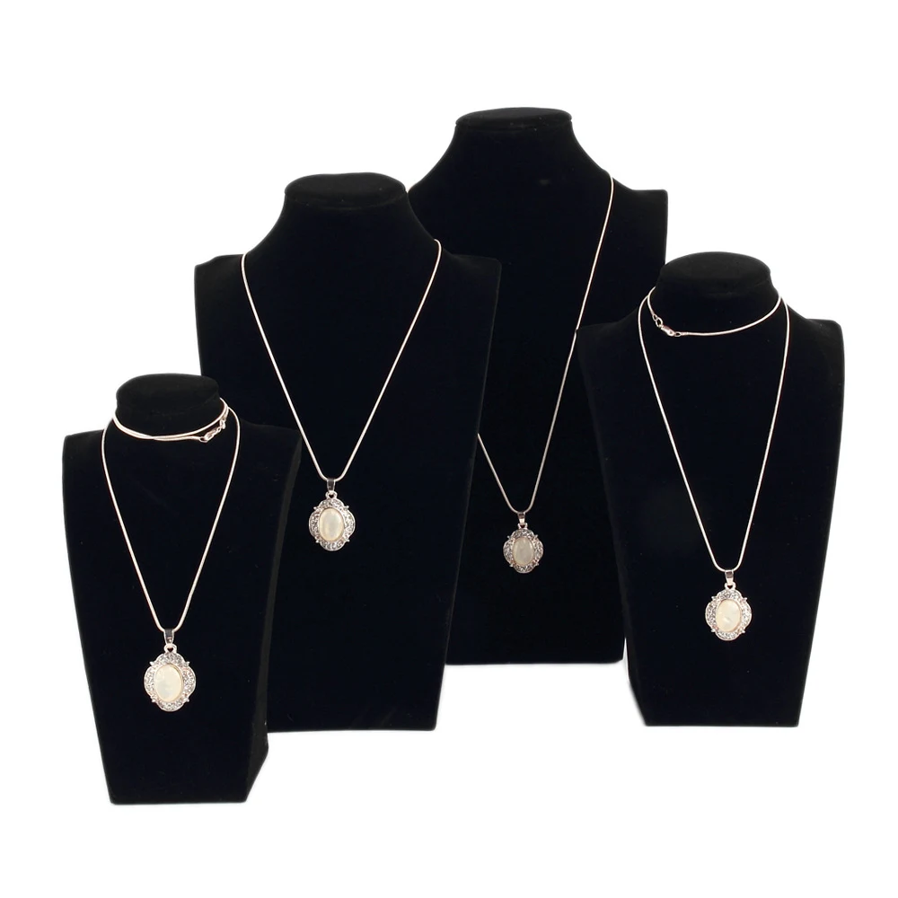 Title 2, Suede Necklace Display Stand Pendant. Showcase ...