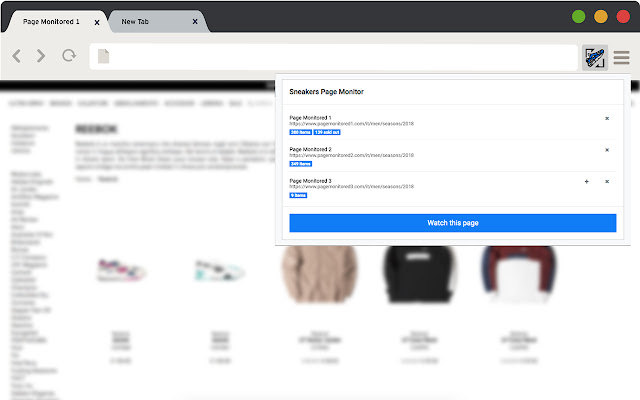 Sneakers Page Monitor