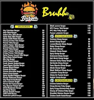 Burger Bruhh menu 1