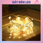 Dây Đèn Led Đom Đóm Nhấp Nháy Màu Vàng Nắng Có 3 Chế Độ Nháy Dùng Pin Trang Trí Decor