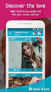 Free Dating & Flirt Chat - Choice of Love Screenshot