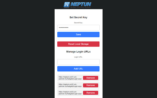 Neptun 2FA Unlocker