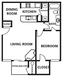 1 Bed 1 Bath