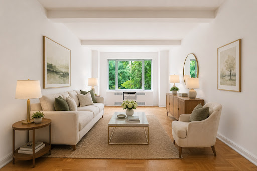 Apartment / penthouse purchase in New York (United States) - Bright living room with tree view