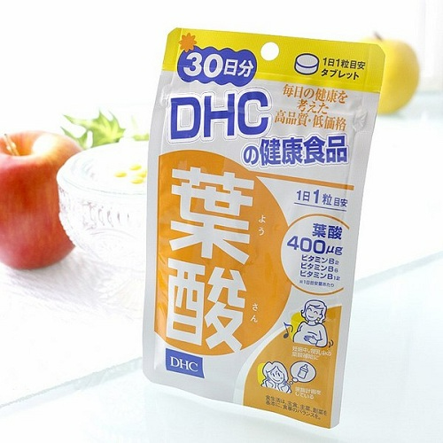 Thực phẩm bảo vệ sức khỏe DHC Folic Acid 30 ngày Bảo vệ và hỗ trợ sự phát triển cho thai nhi: giảm thiểu hội chứng dị tật bẩm sinh, phòng ngừa khiếm khuyết ống thần kinh.