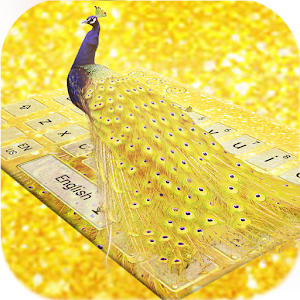 Download Peacock gold luxury keyboard For PC Windows and Mac