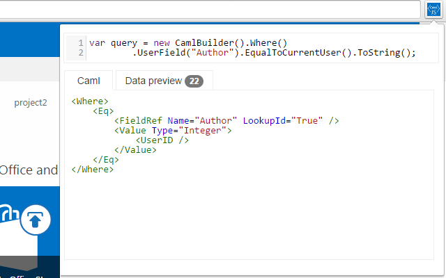 CamlJS Console Preview image 0