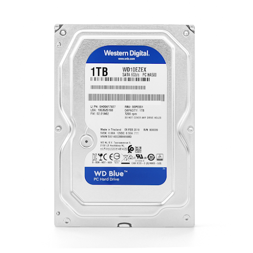 Ổ cứng HDD WD Blue 1TB SATA3 7200rpm (WD10EZEX) - Hàng trưng bày