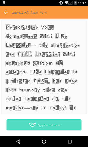 Stylish font 5- Live Launcher