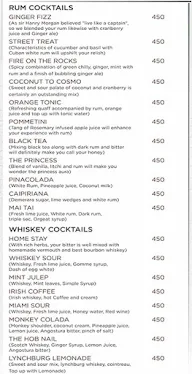 The Eighteen Fine Dine Lounge menu 4